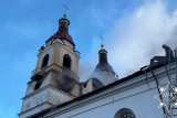 Фото: Спасатели ликвидировали пожар в костеле в агрогородке Сопоцкин Гродненского района Фото: Спасатели ликвидировали пожар в костеле в агрогородке Сопоцкин Гродненского района