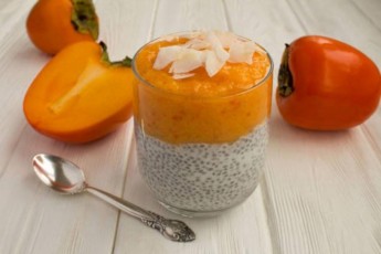 Фото: Просто и полезно: как приготовить чиа-пудинг с хурмой Фото: Просто и полезно: как приготовить чиа-пудинг с хурмой