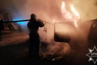 Фото: 4 мая пожар в деревне Домейки Лидского района Фото: 4 мая пожар в деревне Домейки Лидского района